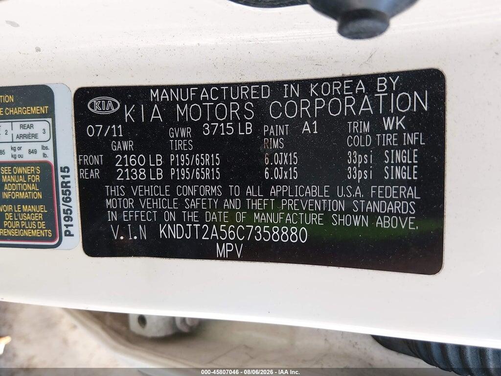 KNDJT2A56C7358880 2012 KIA SOUL photo no. 9