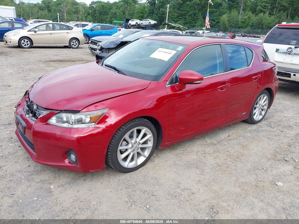 JTHKD5BH5C2082165 2012 LEXUS CT 200H photo no. 2