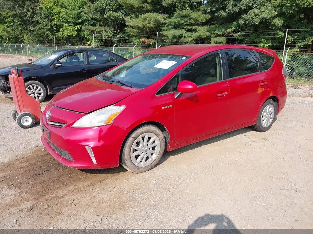 JTDZN3EUXC3031605 2012 TOYOTA PRIUS V photo no. 2