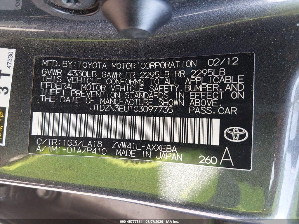 JTDZN3EU1C3097735 2012 TOYOTA PRIUS V photo no. 9