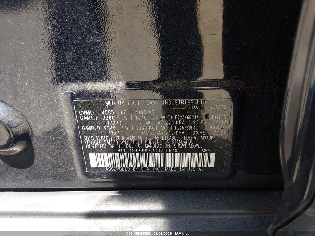 4S4BRBLC4D3295670 2013 SUBARU OUTBACK photo no. 9