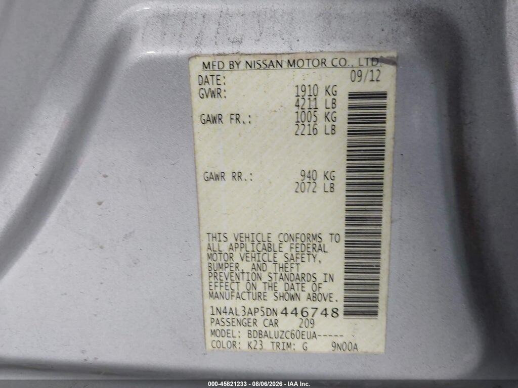 1N4AL3AP5DN446748 2013 NISSAN ALTIMA photo no. 9