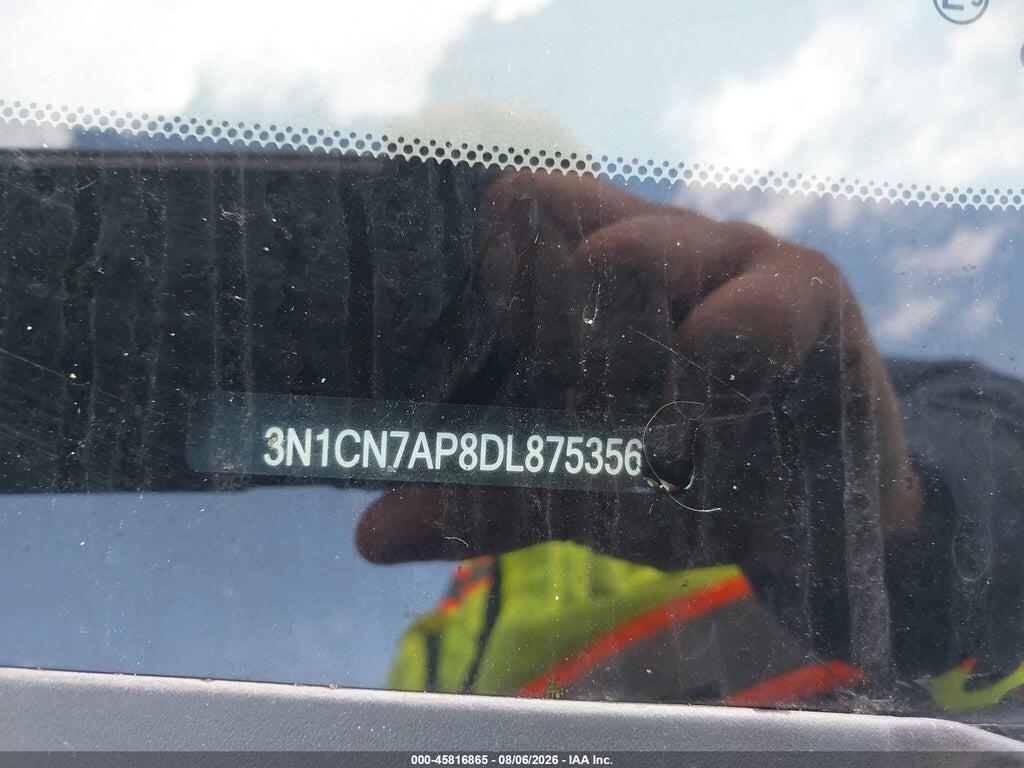 3N1CN7AP8DL875356 2013 NISSAN VERSA photo no. 9