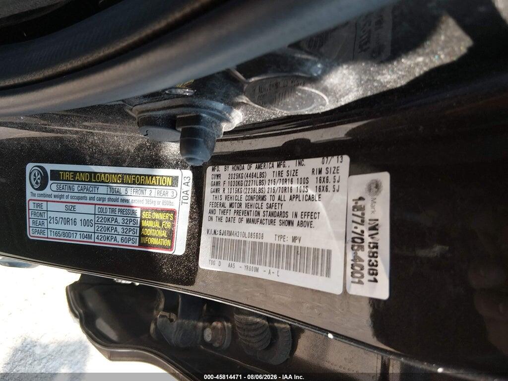 5J6RM4H31DL085608 2013 HONDA CR-V photo no. 9
