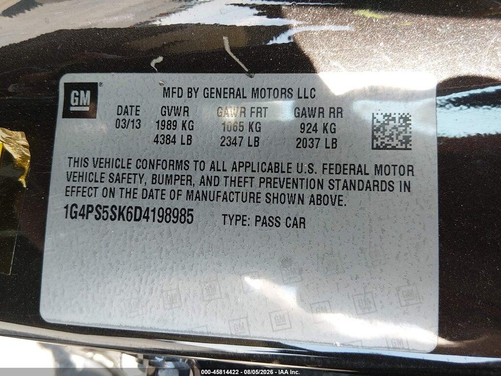 1G4PS5SK6D4198985 2013 BUICK VERANO photo no. 9