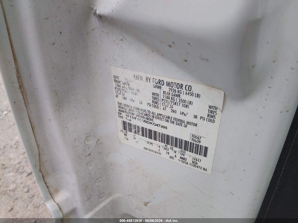 1FTMF1CM9DKG47995 2013 FORD F-150 photo no. 9