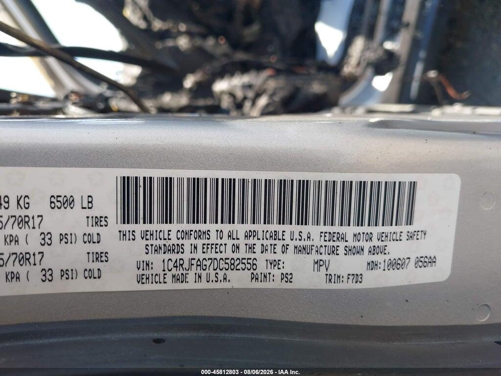 1C4RJFAG7DC582556 2013 JEEP GRAND CHEROKEE photo no. 9