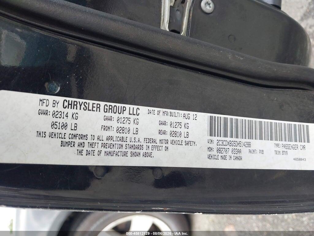 2C3CDXBG5DH514288 2013 DODGE CHARGER photo no. 9