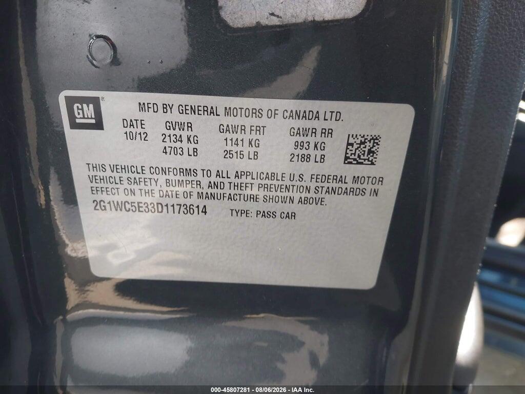 2G1WC5E33D1173614 2013 CHEVROLET IMPALA photo no. 9