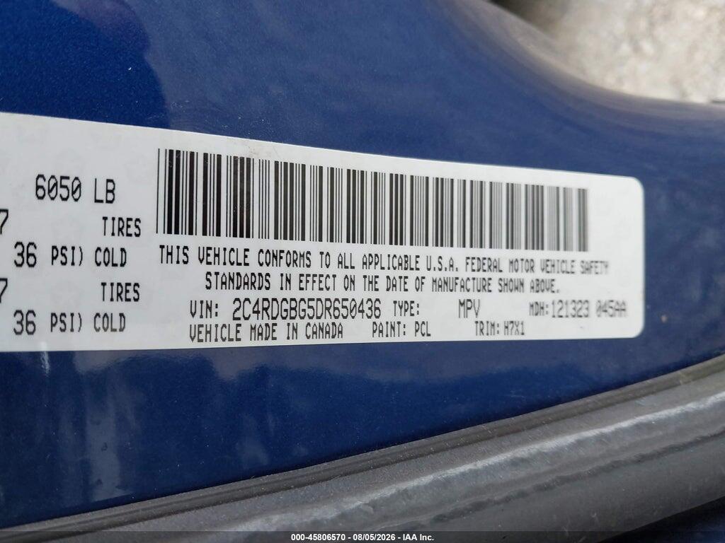 2C4RDGBG5DR650436 2013 DODGE GRAND CARAVAN photo no. 9