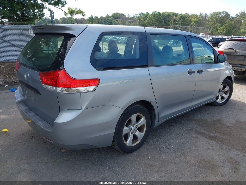 5TDZK3DC6DS394016 2013 TOYOTA SIENNA photo no. 4