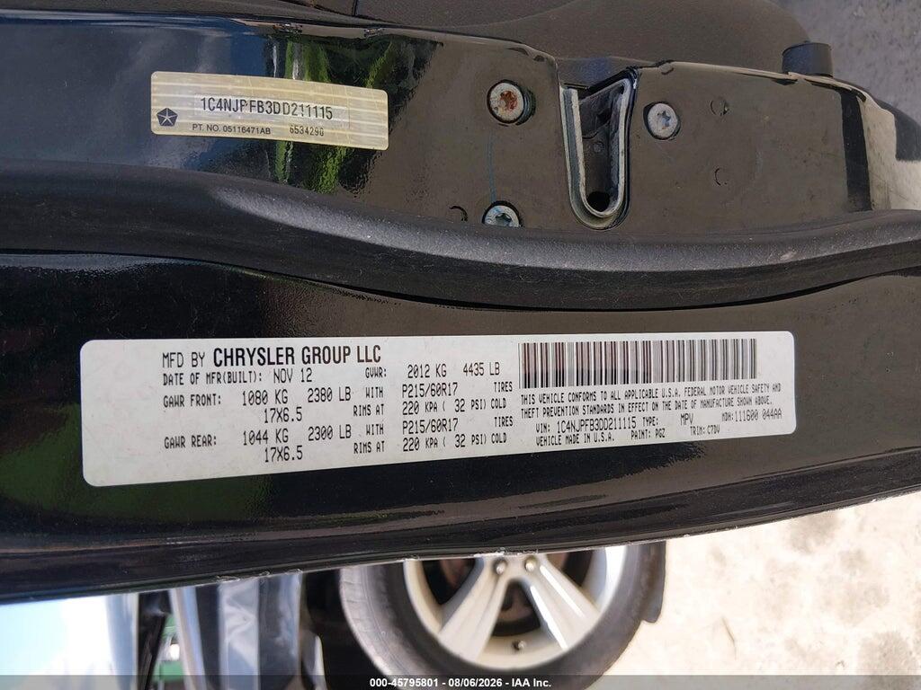 1C4NJPFB3DD211115 2013 JEEP PATRIOT photo no. 9