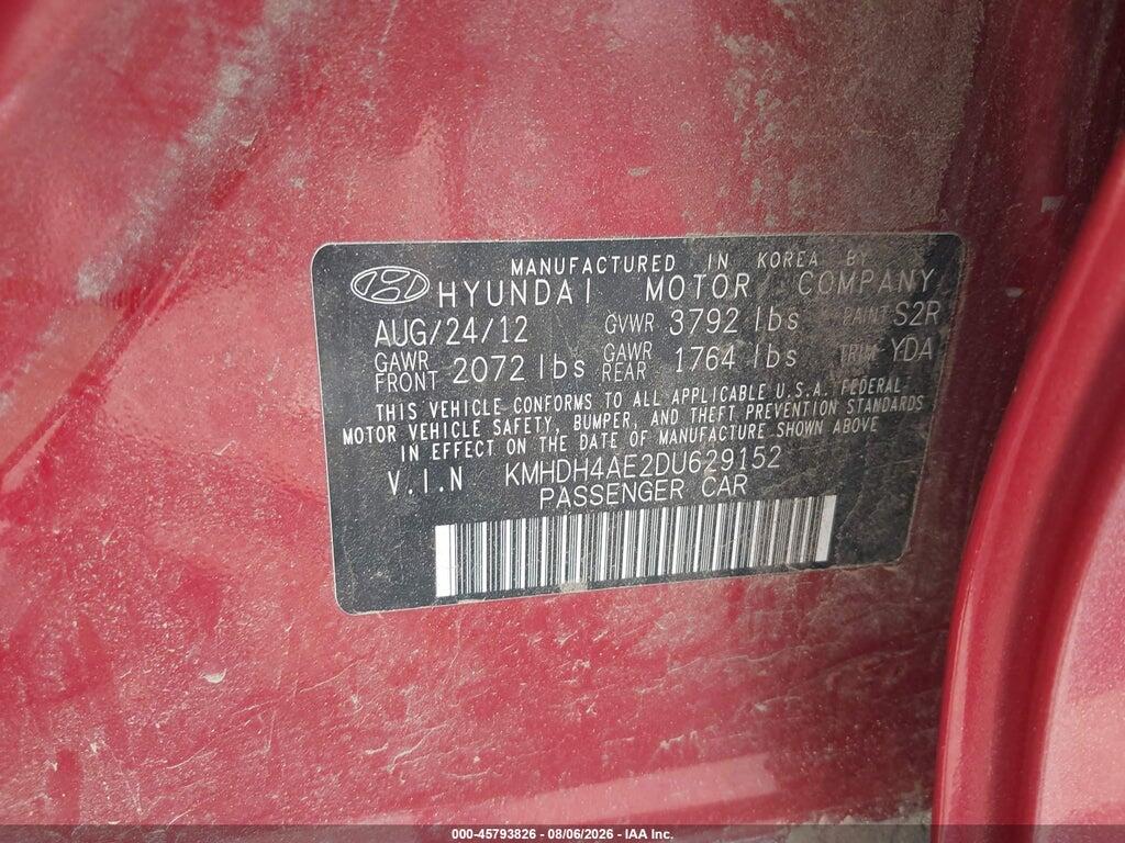 KMHDH4AE2DU629152 2013 HYUNDAI ELANTRA photo no. 9