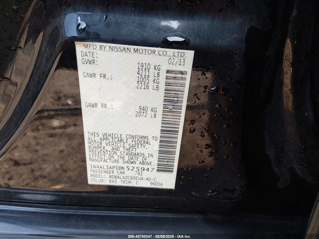 1N4AL3AP1DN525947 2013 NISSAN ALTIMA photo no. 9