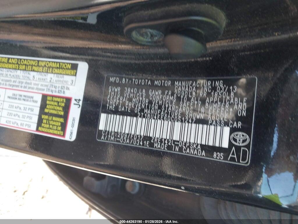 2T1BU4EE6DC051247 2013 TOYOTA COROLLA photo no. 9