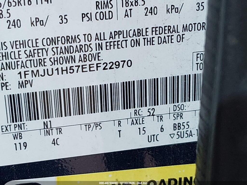 1FMJU1H57EEF22970 2014 FORD EXPEDITION photo no. 9