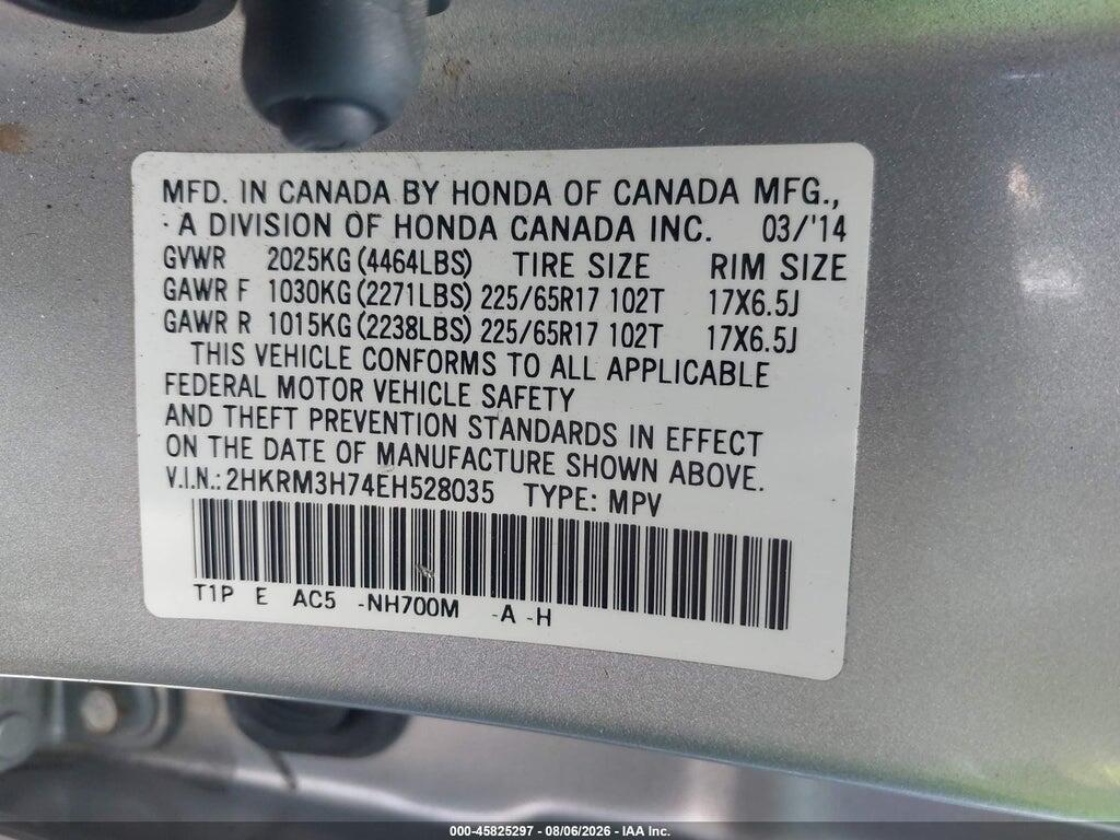 2HKRM3H74EH528035 2014 HONDA CR-V photo no. 9