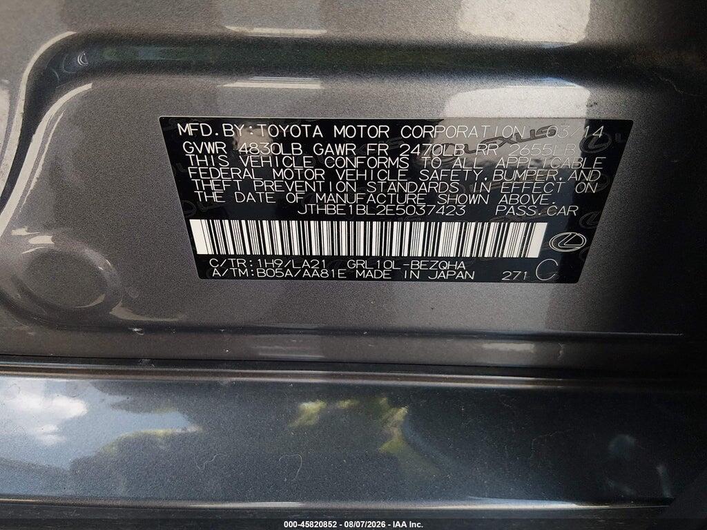 JTHBE1BL2E5037423 2014 LEXUS GS 350 photo no. 9