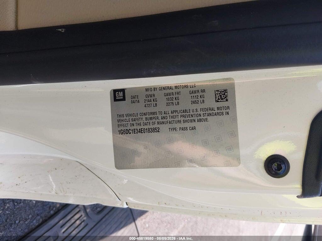 1G6DC1E34E0183852 2014 CADILLAC CTS photo no. 9