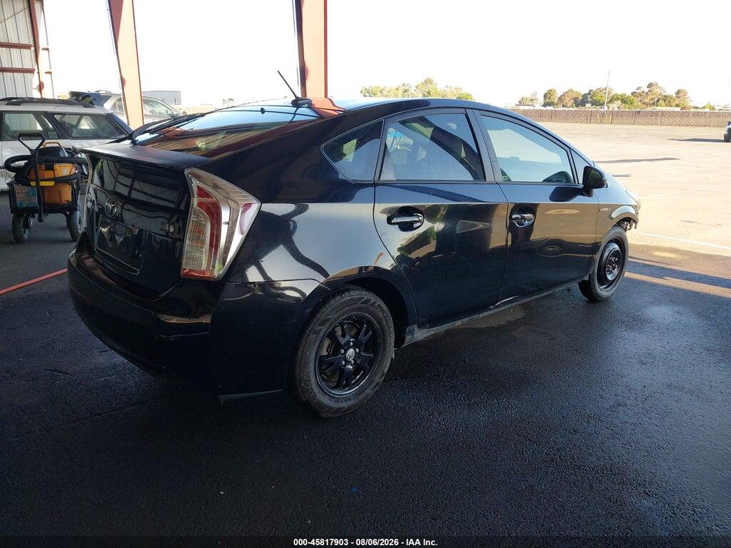 JTDKN3DU3E0383478 2014 TOYOTA PRIUS photo no. 4