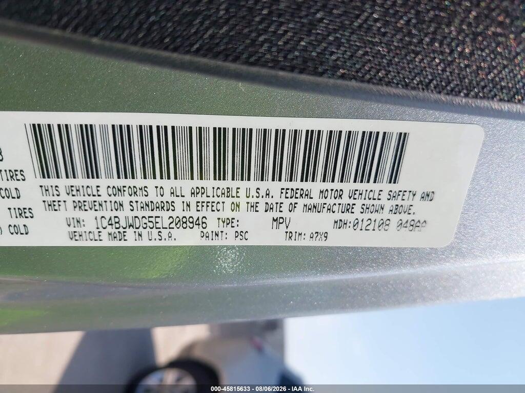 1C4BJWDG5EL208946 2014 JEEP WRANGLER UNLIMITED photo no. 9