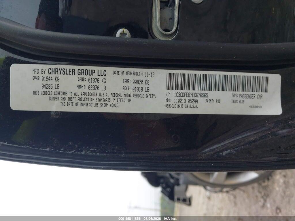 1C3CDFEB7ED676965 2014 DODGE DART photo no. 9
