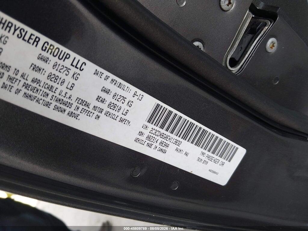 2C3CDXBG0EH113832 2014 DODGE CHARGER photo no. 9