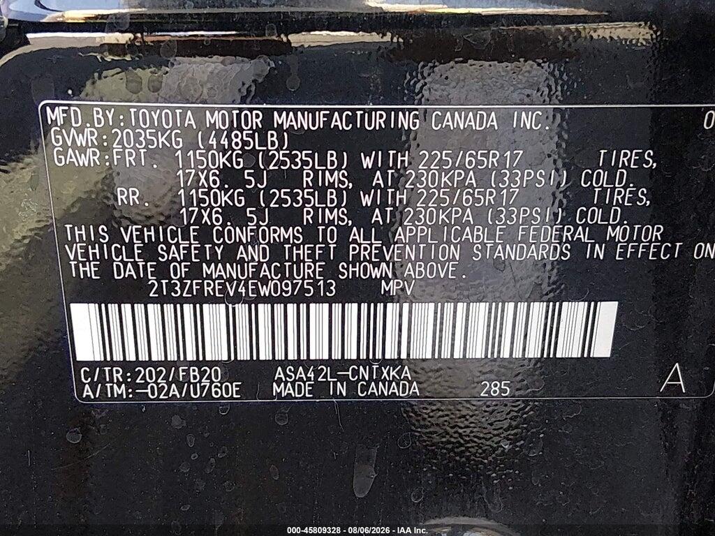 2T3ZFREV4EW097513 2014 TOYOTA RAV4 photo no. 9