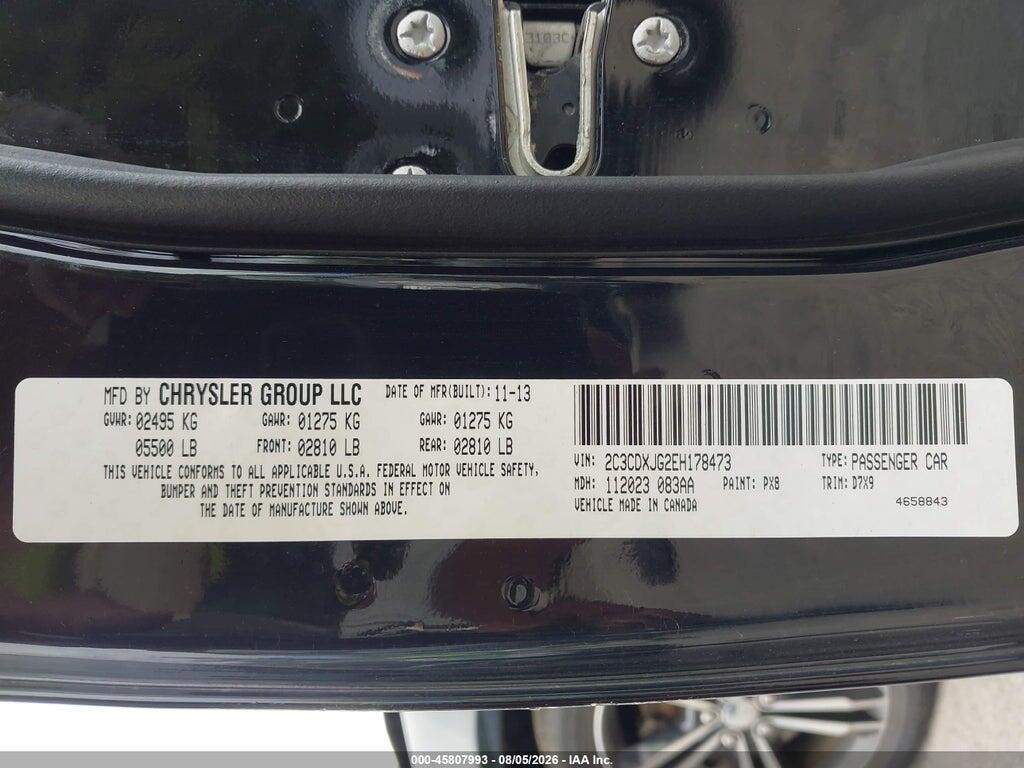 2C3CDXJG2EH178473 2014 DODGE CHARGER photo no. 9
