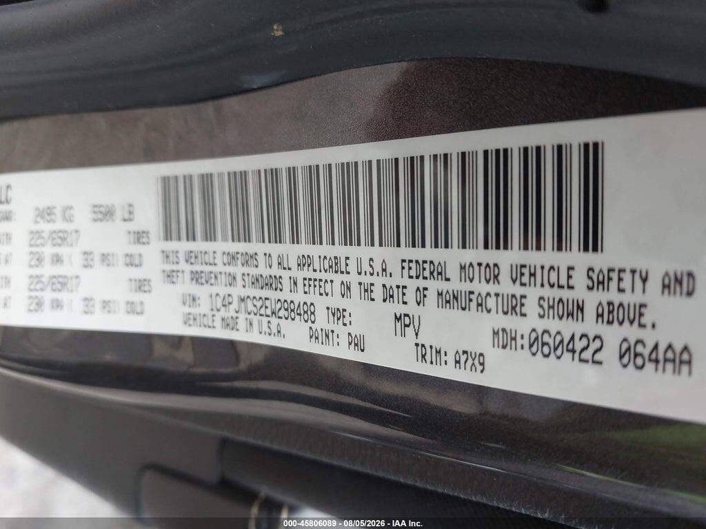 1C4PJMCS2EW298488 2014 JEEP CHEROKEE photo no. 9