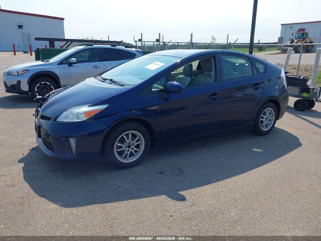 JTDKN3DUXE0366807 2014 TOYOTA PRIUS photo no. 2