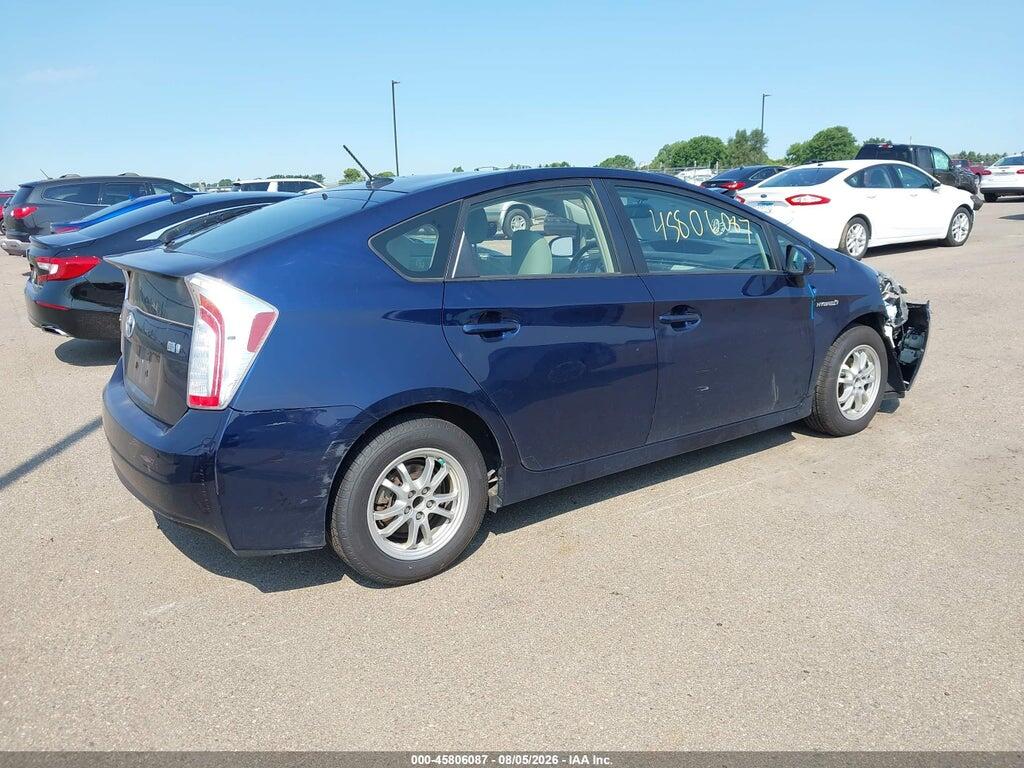 JTDKN3DUXE0366807 2014 TOYOTA PRIUS photo no. 4