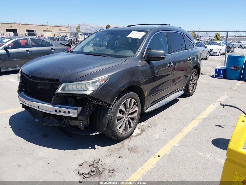 5FRYD3H4XEB013751 2014 ACURA MDX photo no. 2