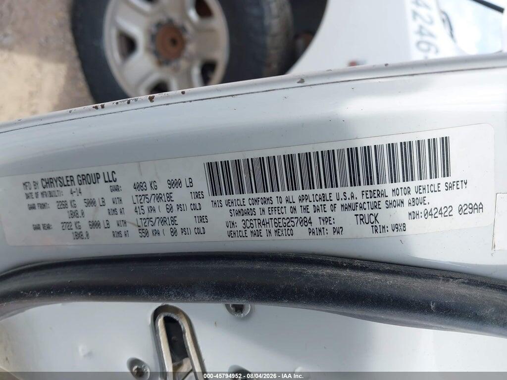 3C6TR4HT6EG257084 2014 RAM 2500 photo no. 9