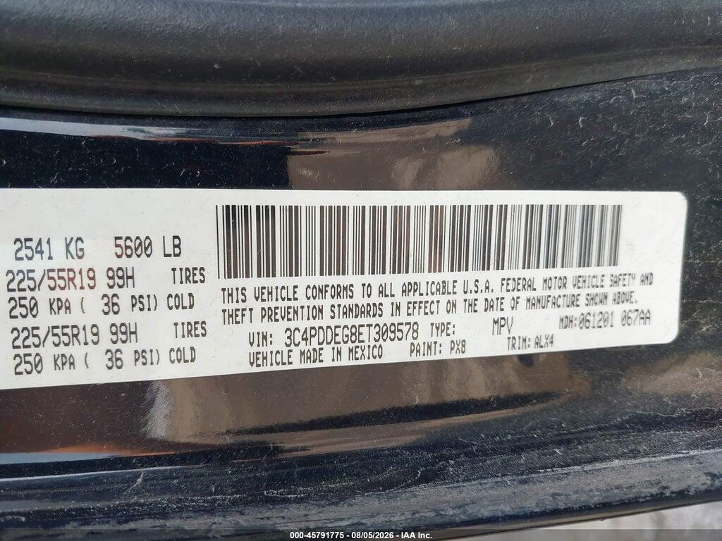 3C4PDDEG8ET309578 2014 DODGE JOURNEY photo no. 9