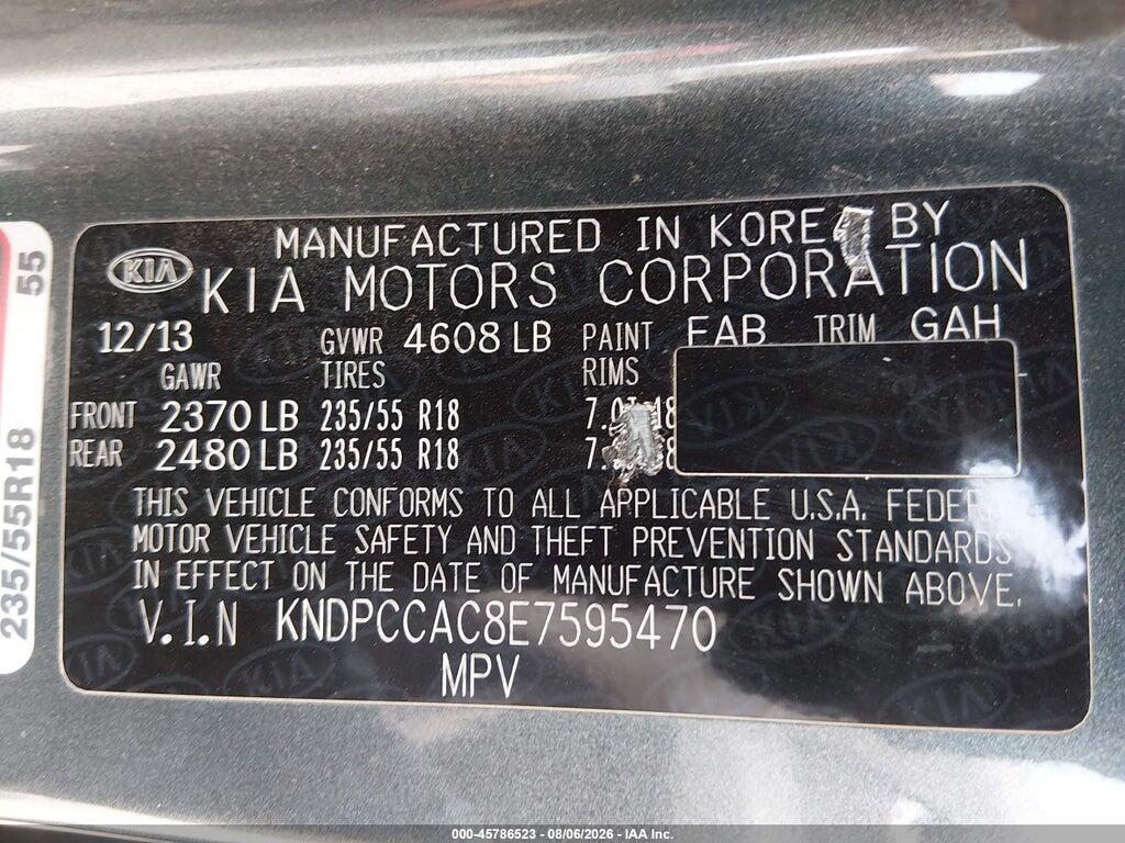 KNDPCCAC8E7595470 2014 KIA SPORTAGE photo no. 9