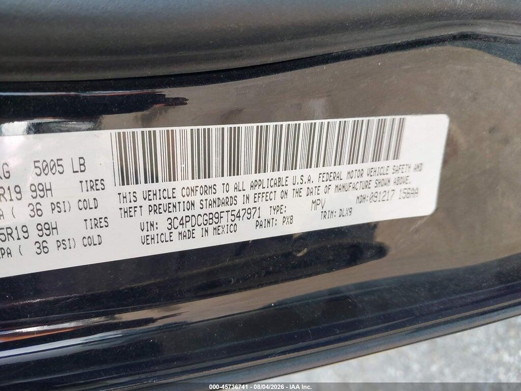 3C4PDCGB9FT547971 2015 DODGE JOURNEY photo no. 9