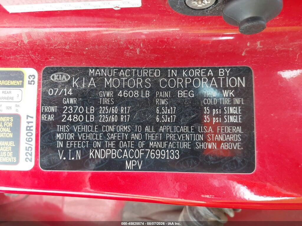 KNDPBCAC0F7699133 2015 KIA SPORTAGE photo no. 9