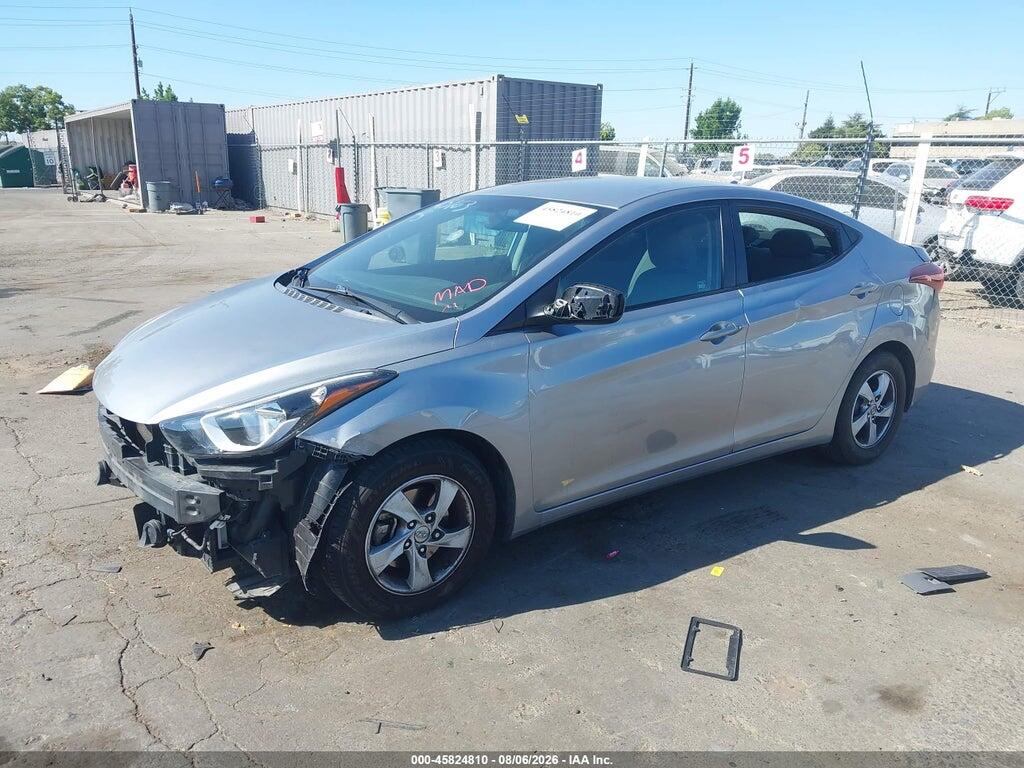 5NPDH4AE3FH603340 2015 HYUNDAI ELANTRA photo no. 2
