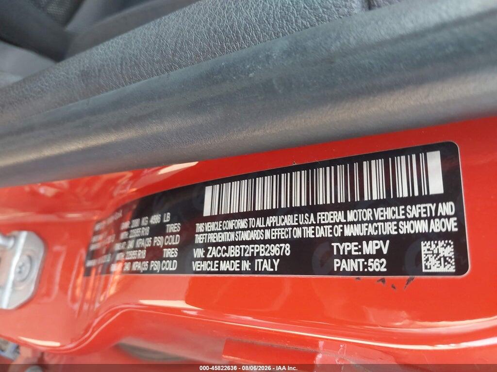 ZACCJBBT2FPB29678 2015 JEEP RENEGADE photo no. 9
