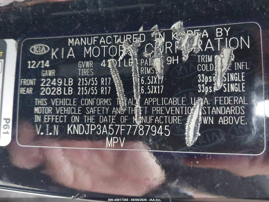 KNDJP3A57F7787945 2015 KIA SOUL photo no. 9