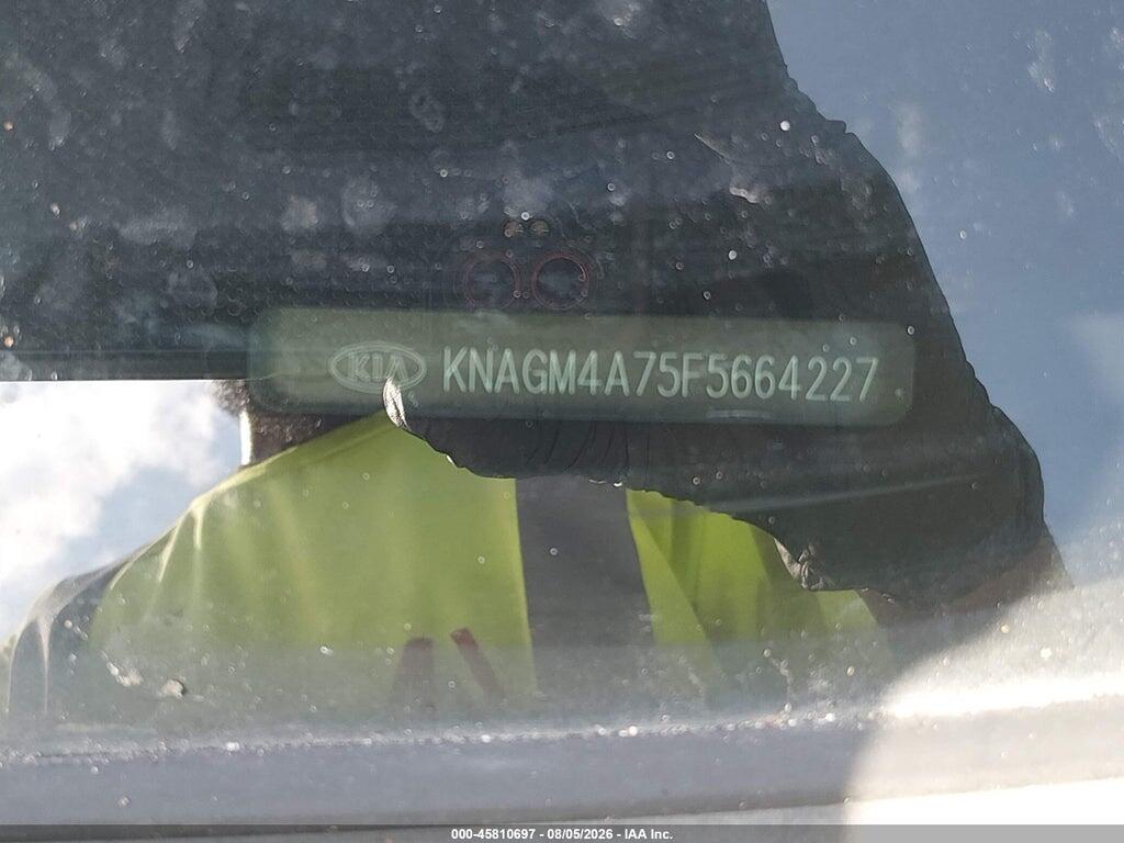 KNAGM4A75F5664227 2015 KIA OPTIMA photo no. 9
