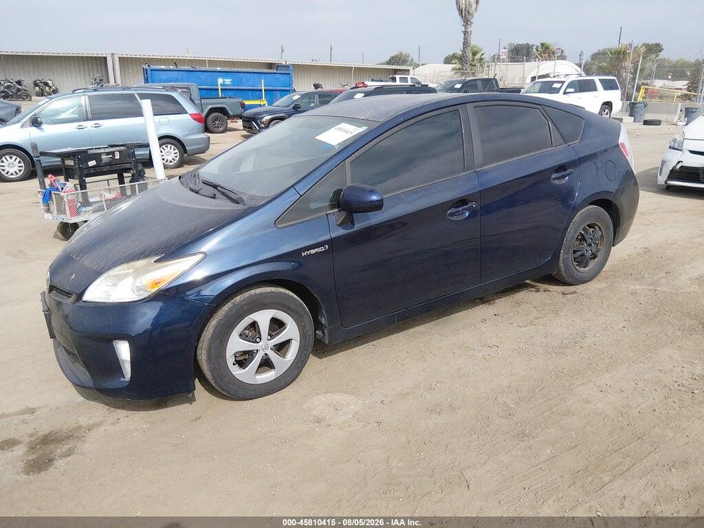 JTDKN3DU7F1953722 2015 TOYOTA PRIUS photo no. 2