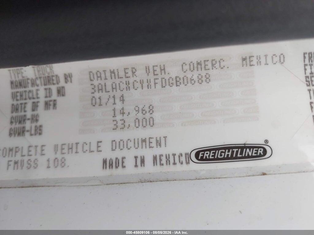 3ALACXCYXFDGB0688 2015 FREIGHTLINER M2 photo no. 8
