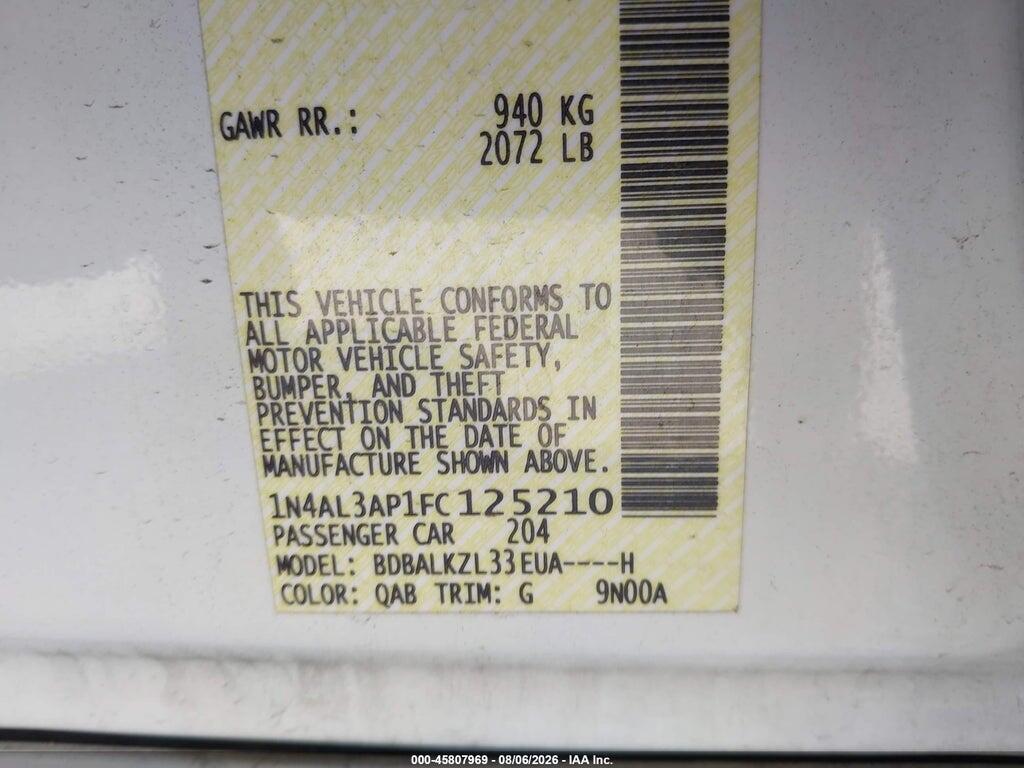 1N4AL3AP1FC125210 2015 NISSAN ALTIMA photo no. 8