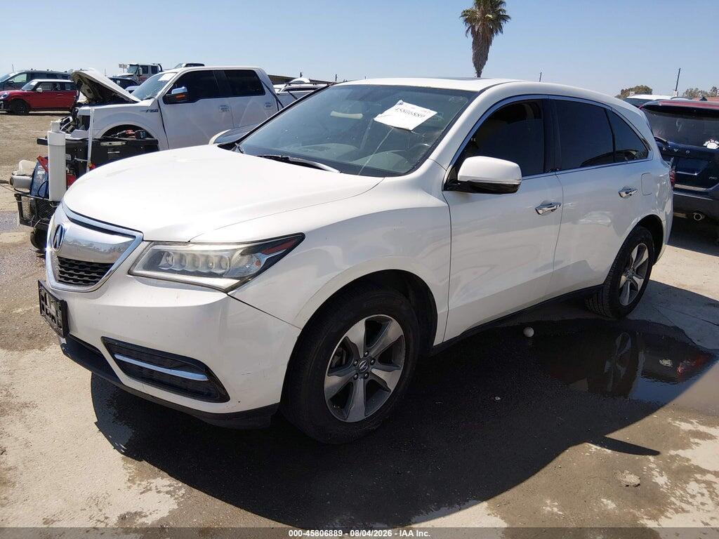 5FRYD3H26FB010037 2015 ACURA MDX photo no. 2