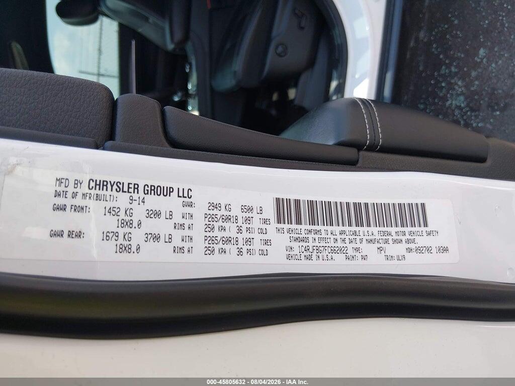 1C4RJFBG7FC662022 2015 JEEP GRAND CHEROKEE photo no. 9