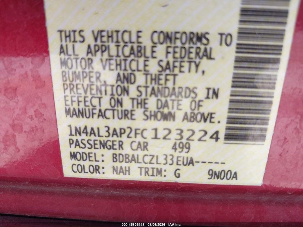 1N4AL3AP2FC123224 2015 NISSAN ALTIMA photo no. 9