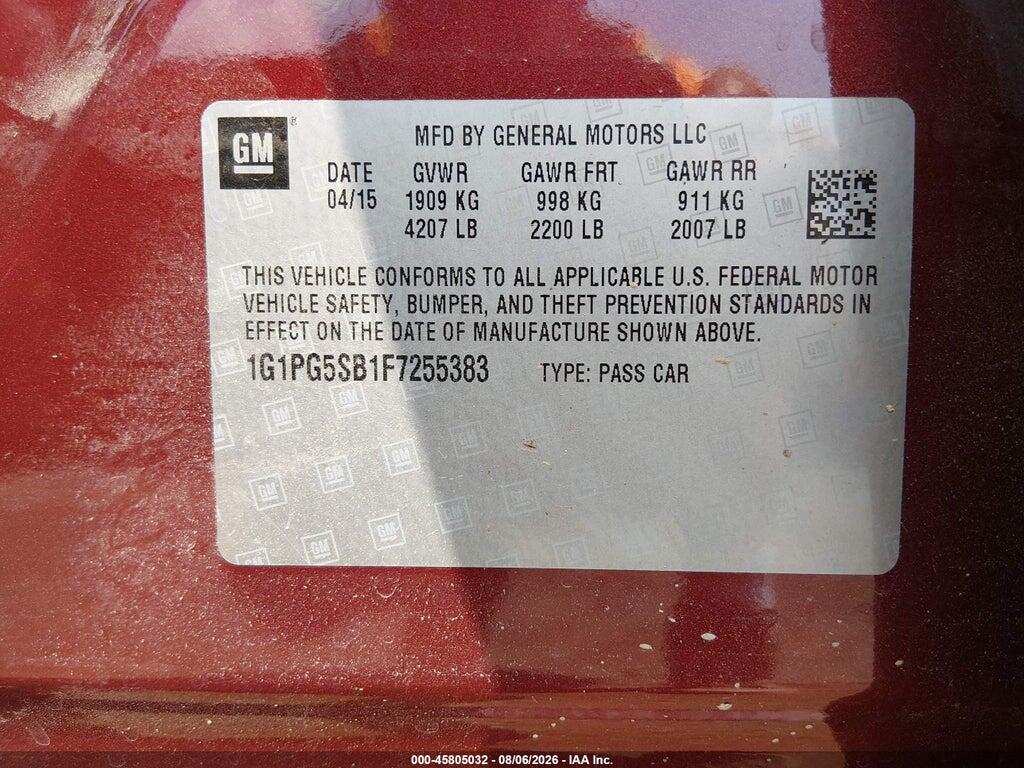 1G1PG5SB1F7255383 2015 CHEVROLET CRUZE photo no. 9