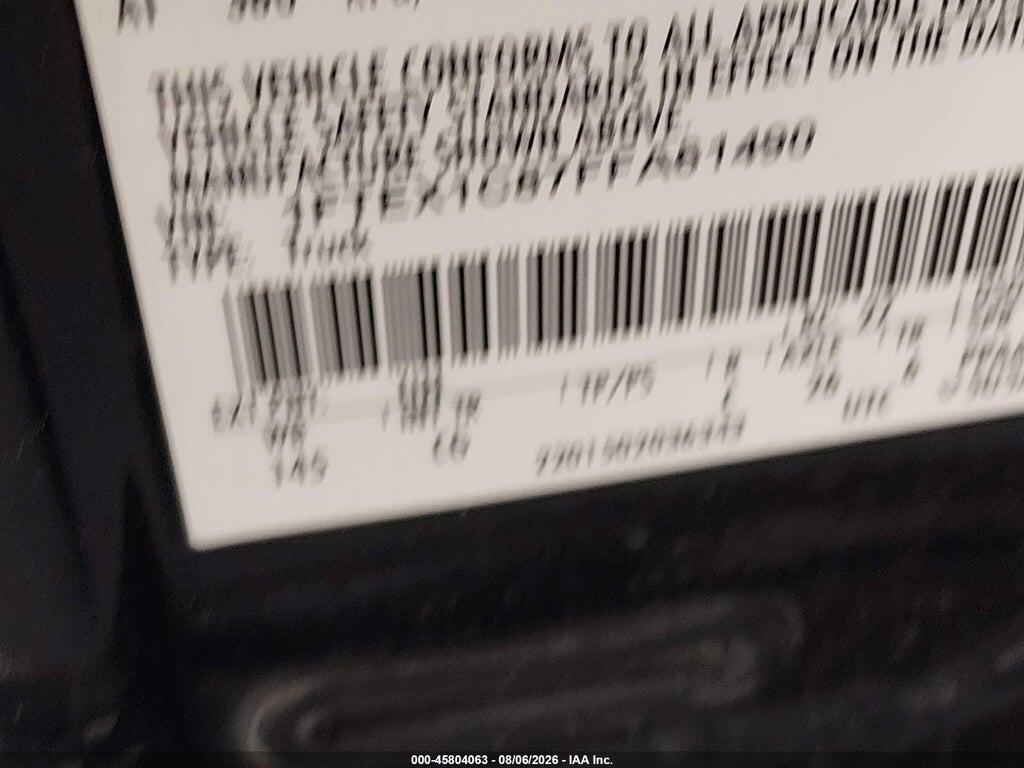 1FTEX1C87FFA61490 2015 FORD F-150 photo no. 9